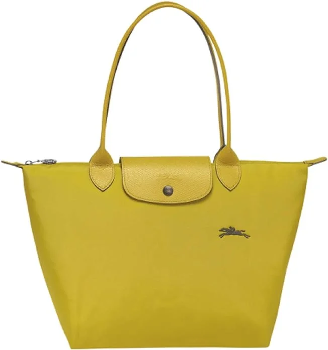 Tsa-Approved Bags For Hassle-Free Airport Security Longchamp Le Pliage Tote Bag Green Bag Acid Yellow- Recycled Canvas