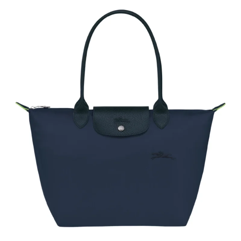 Inspired Bags For Timeless Elegance Longchamp Le Pliage Tote Green Bag Blue- Recycled Canvas