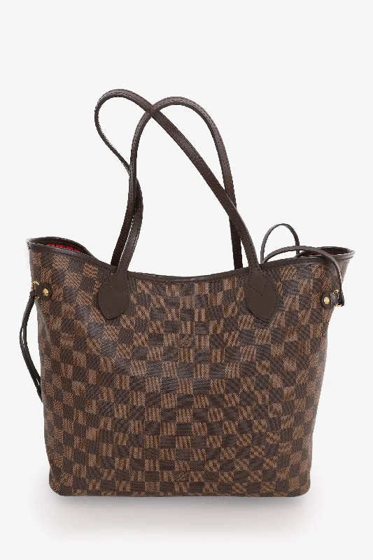 Affordable Handbags Louis Vuitton 2017 Damier Ebene Neverfull MM Tote with Pouch