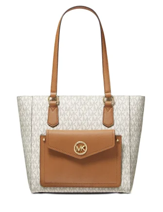 Luxury Bags Michael Michael Kors Signature Joey Medium Pocket Tote