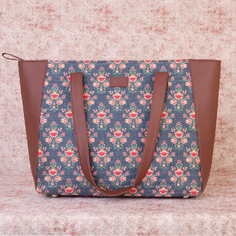 Limited-Time Offer On Trendy Bags Mughal Garden Print Side Tote Bag