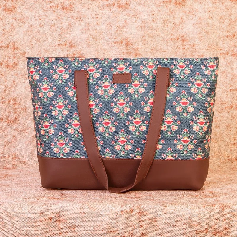 Party Bags For New Year's Eve And Special Occasions Mughal Garden Print Shoulder Tote Bag