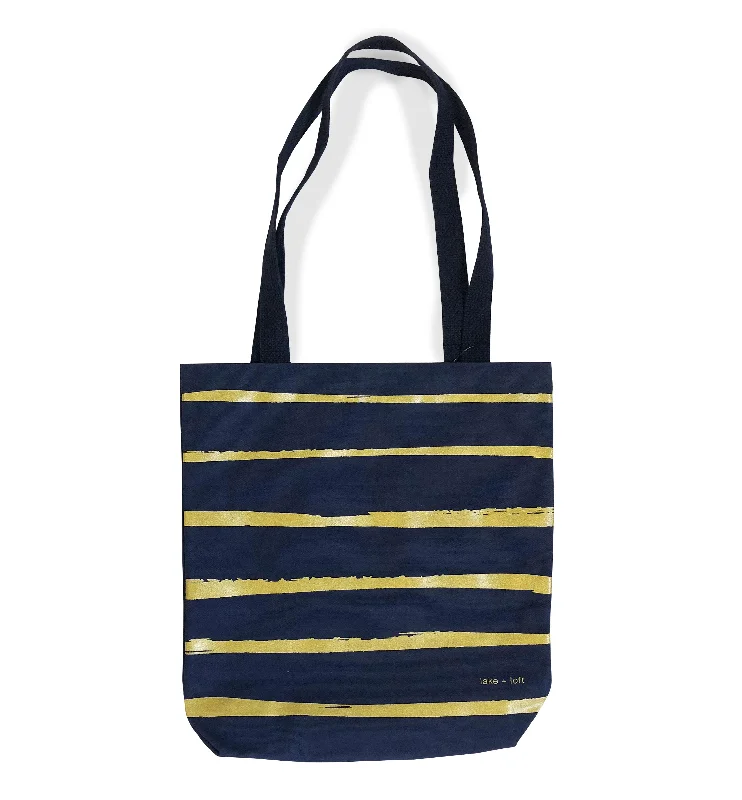 Trendy Bags For Women And Men In 2025 navy paint stripe tote