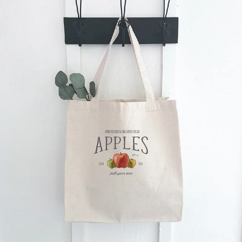 Luxury Bags On Sale Orchard Fresh Apples- Canvas Tote Bag