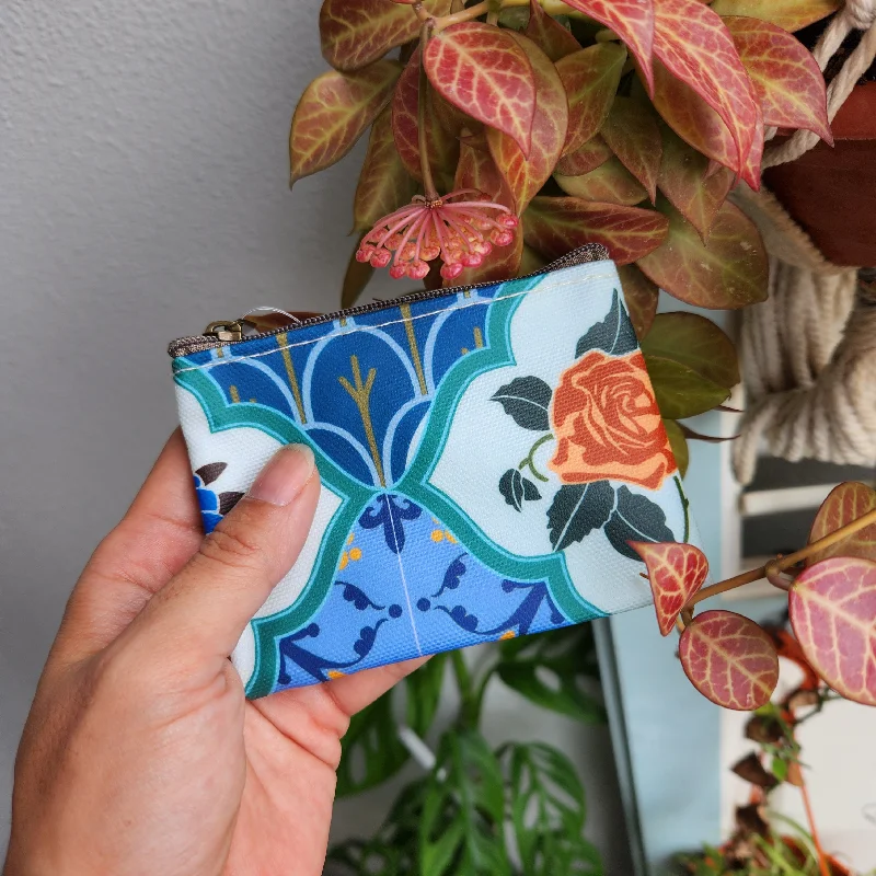 Edgy Bags For Bold And Daring Fashionistas Peranakan Rose Tile Coin Pouch