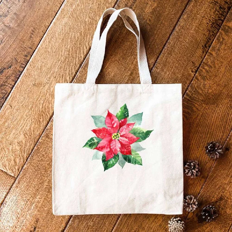 Bold And Flash-Sale Bags Poinsettia - Canvas Tote Bag