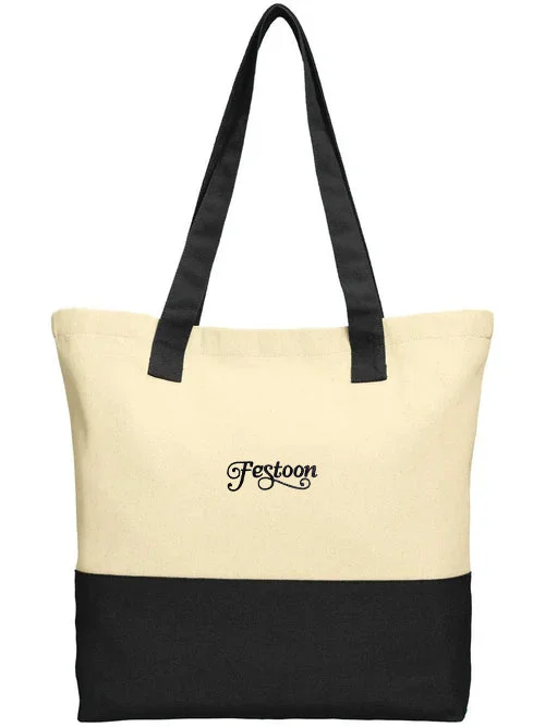 Luxurious But Budget-Friendly Bags Port Authority Colorblock Cotton Tote