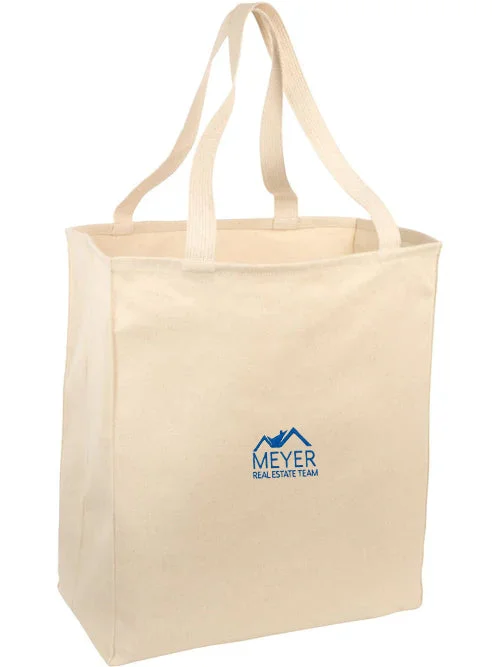 Discounted Designer Bags On Sale Port Authority Ideal Twill Over-The-Shoulder Grocery Tote