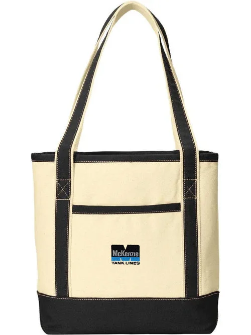 Functional Bags For Busy Moms And Dads Port Authority Medium Cotton Canvas Boat Tote
