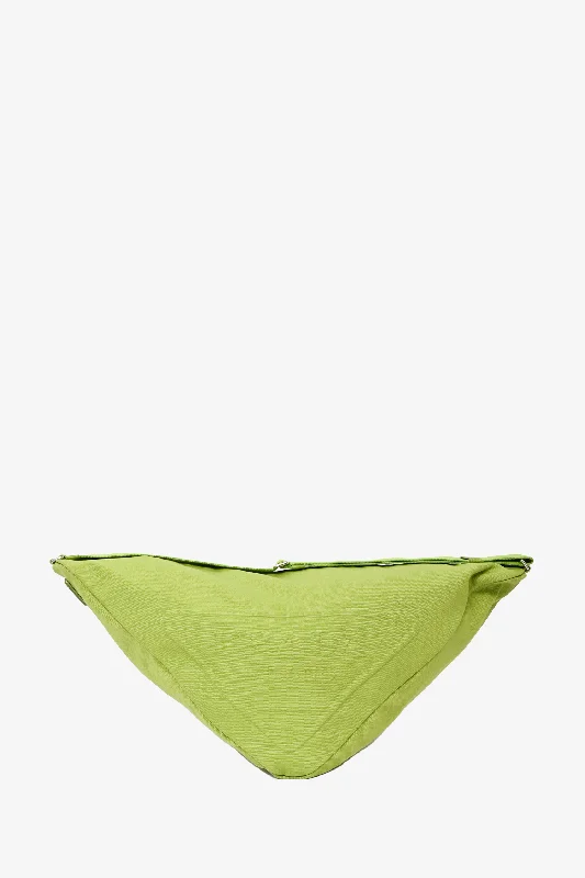 Eco-Friendly Bags For Sustainable Fashion Lovers Prada 2022 Green Canapa Triangle Sling Bag