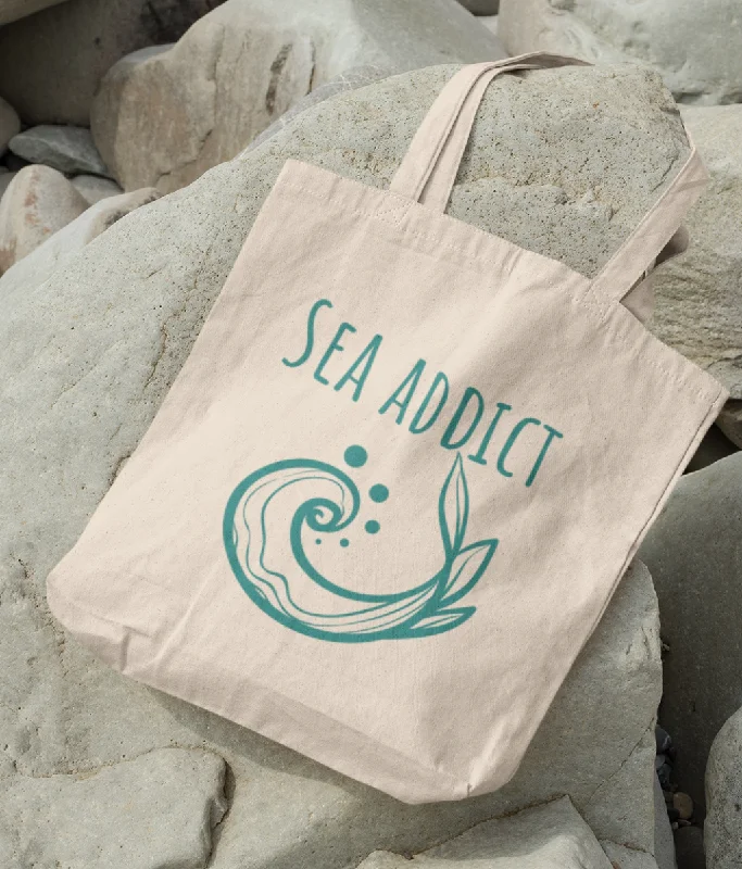 Inspired Bags For Modern Sophistication Sea Addict Organic Cotton Tote Bag