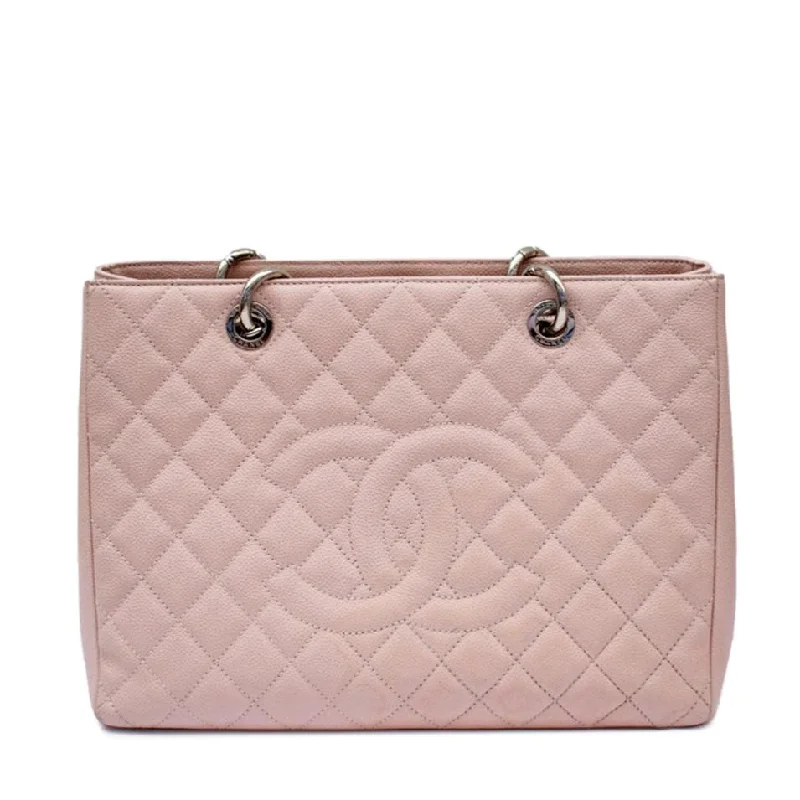Discounted Designer Bags For Clearance Events Shopping Tote GM Pink Silver Hardware