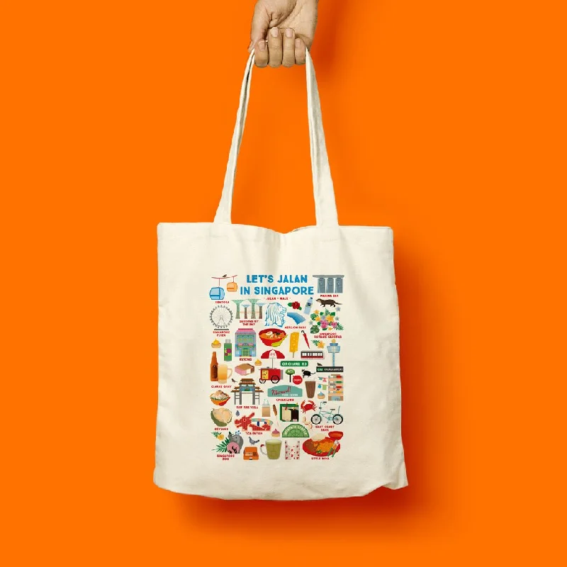 Bags For Outdoor Adventures Singapore Theme Tote Bag