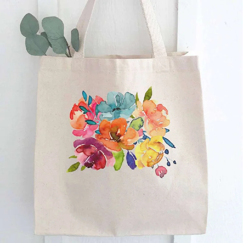 Trendy Bags For Women And Men In 2025 Summer Flower Bouquet - Canvas Tote Bag