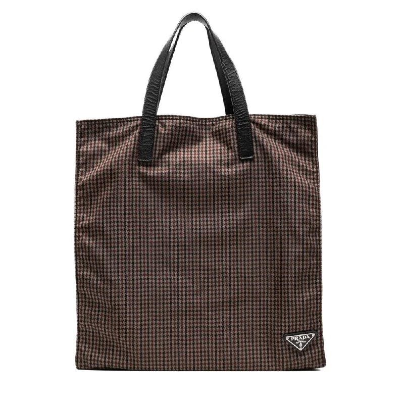 Trendy Bags For Women And Men In 2025 Tessuto Stampato Houndstooth Tote Bag