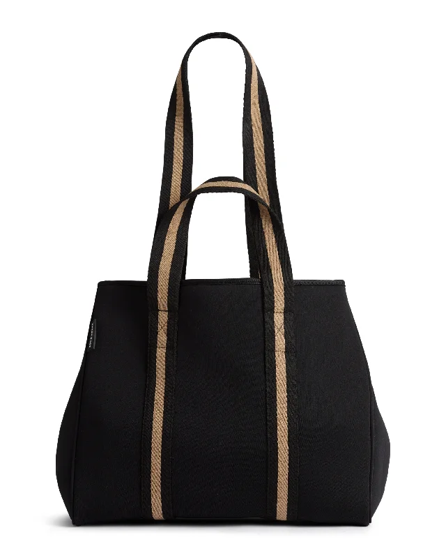 Bag For Luxury Lovers The Gigi Bag (BLACK/BEIGE) Neoprene Tote Bag