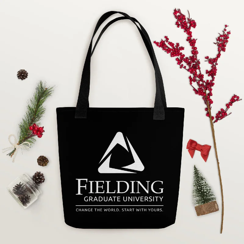 Elegant New Year Party Bags With Flash Sales Tote Bag - Black | Fielding Logo