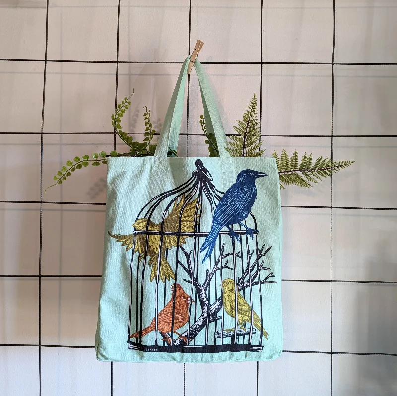 Limited-Time Offers On Trendy And Stylish Bags tote bag | caged birds