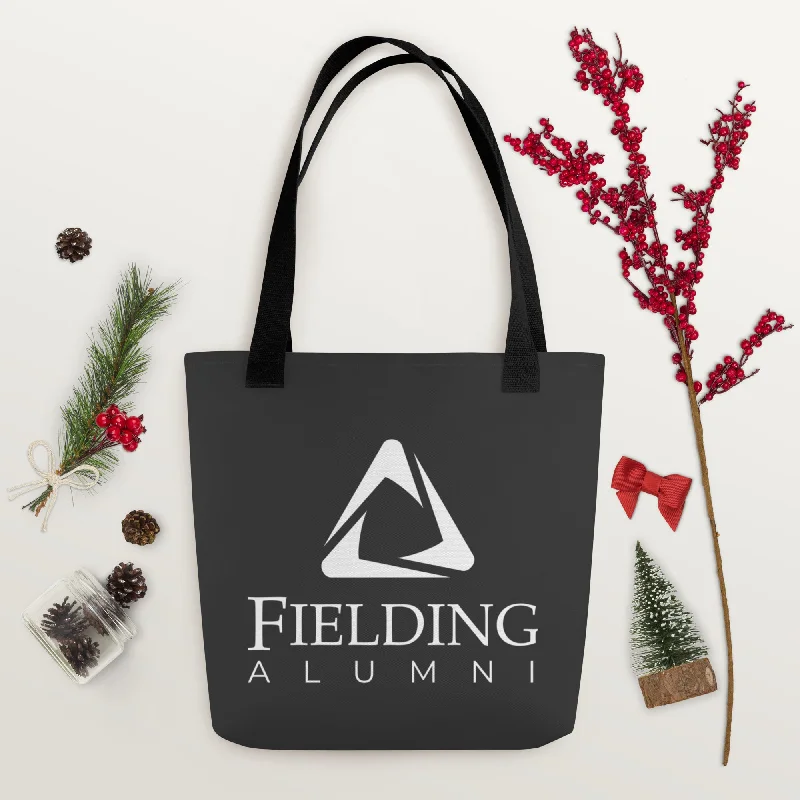 Rustic Bags For Outdoor And Nature-Inspired Looks Tote Bag - Dark Grey | Alumni Logo