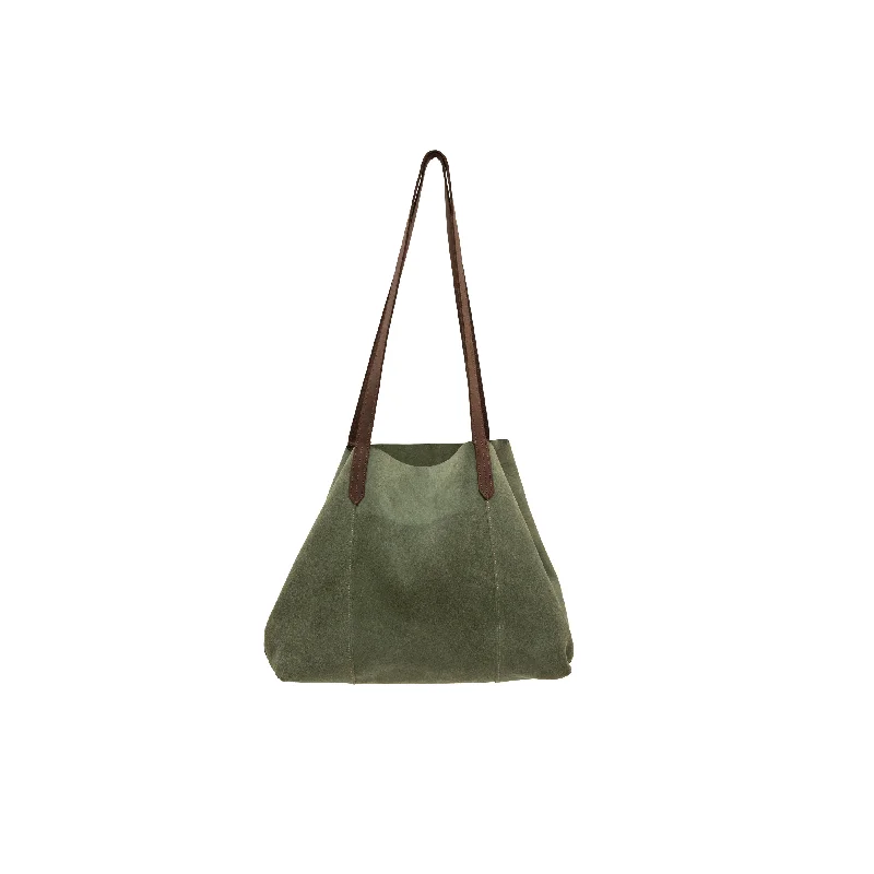 Bags With Discounts Suede Tote Plain