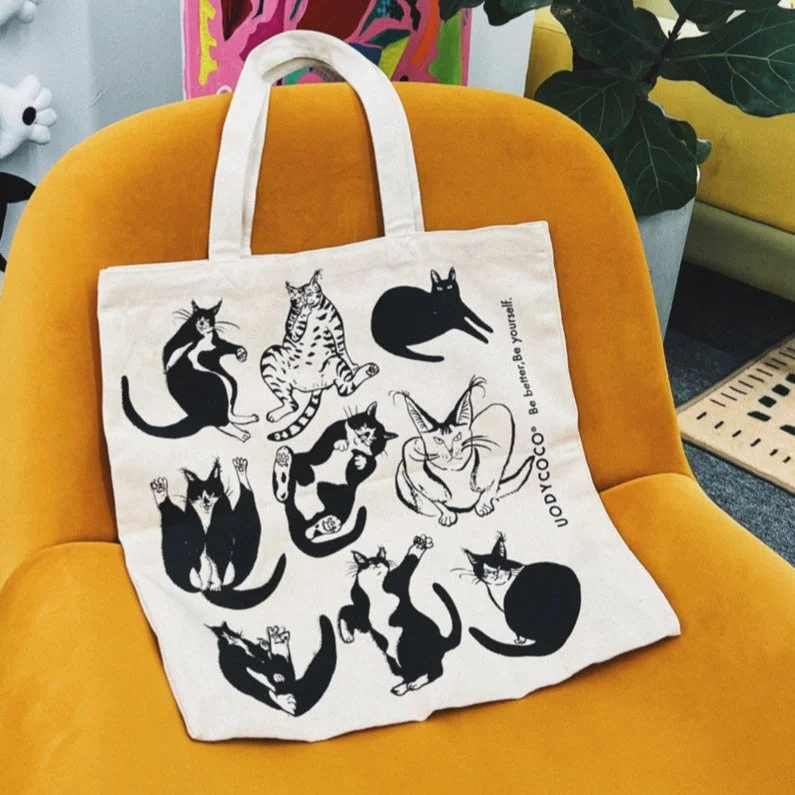 Designer Bags For Luxury Collectors With Offers Lots of Cats Tote Bag