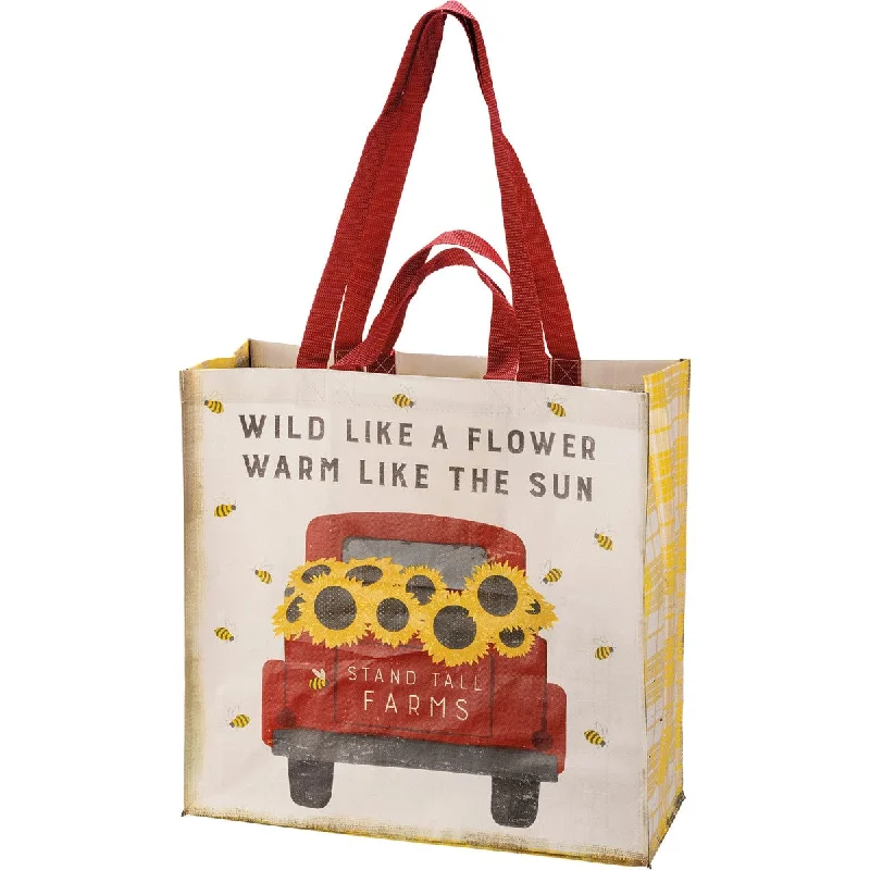 Professional Bags With Office Discounts Wild Like a Flower Market Tote