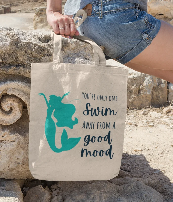 Stylish Yet Affordable Bags You're Only One Swim Away From A Good Mood Organic Cotton Tote Bag