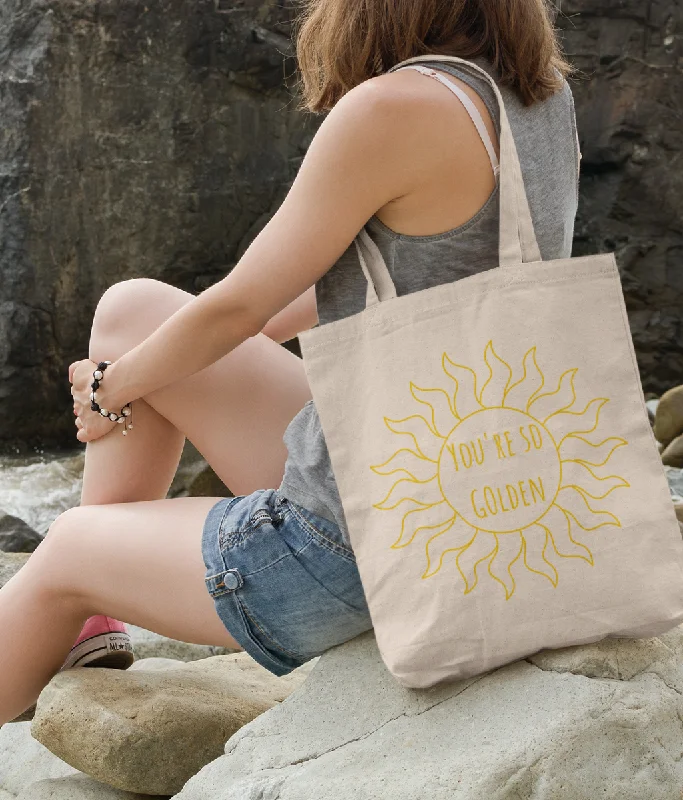 Affordable Bags You're So Golden Organic Cotton Tote Bag