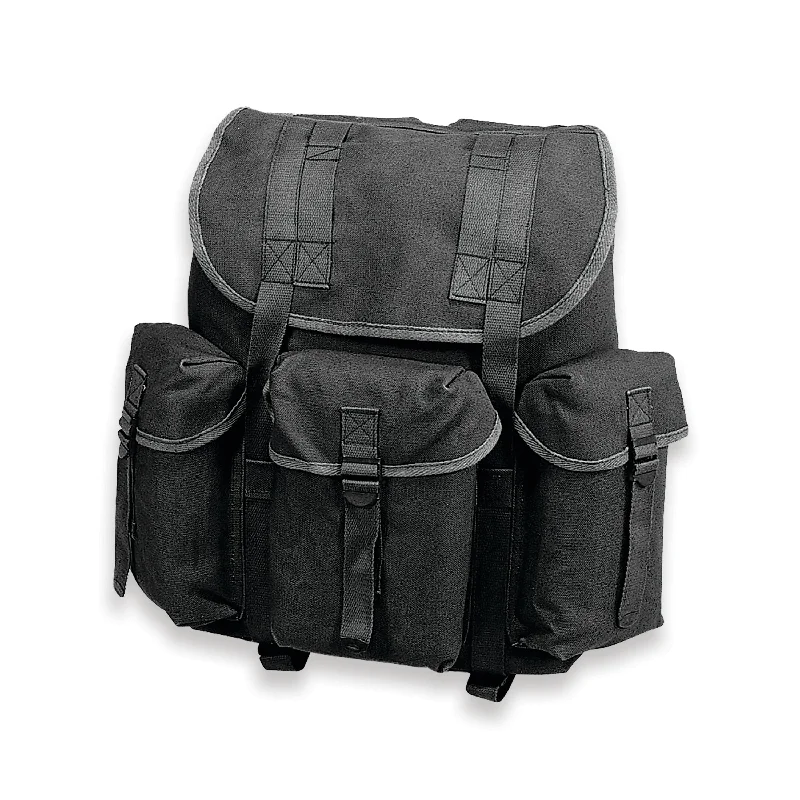 Modern Chic Discounts Cotton G.I. Rucksack - Black