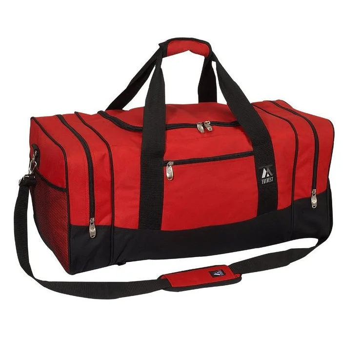 Bags With Tsa-Approved Features Everest Luggage Sporty Gear Bag - Large - Red/Black