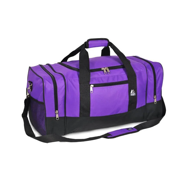 Vintage Bags For Retro And Classic Fashion Lovers Everest Luggage Sporty Gear Bag - Large - Dark Purple