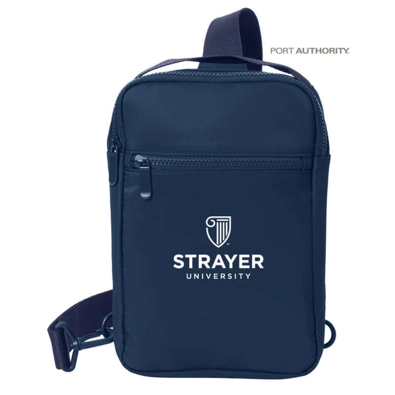 Limited-Time Offers On Trendy And Stylish Bags NEW STRAYER Port Authority® Matte Sling - River Blue Navy