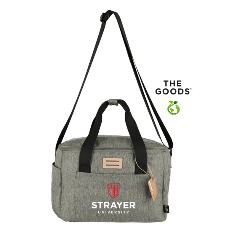 Vibrant Style Promotions NEW STRAYER The Goods Recycled 12 Can Cooler Bag - GREY