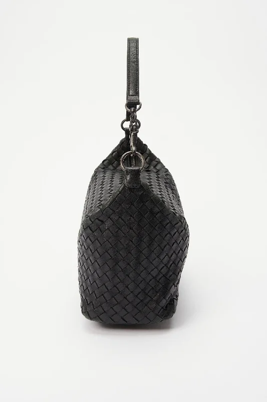 Valentine's Day Bottega Veneta Intrecciato Leather Shoulder Bag