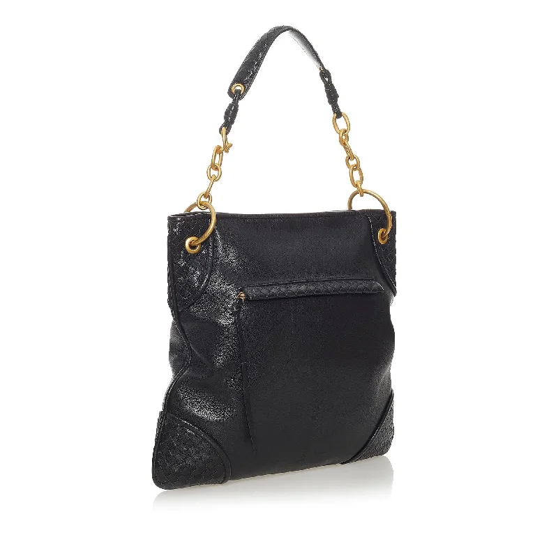 Luxurious Bags With Limited-Time Offers Bottega Veneta Intrecciato Leather Shoulder Bag (SHG-28132)