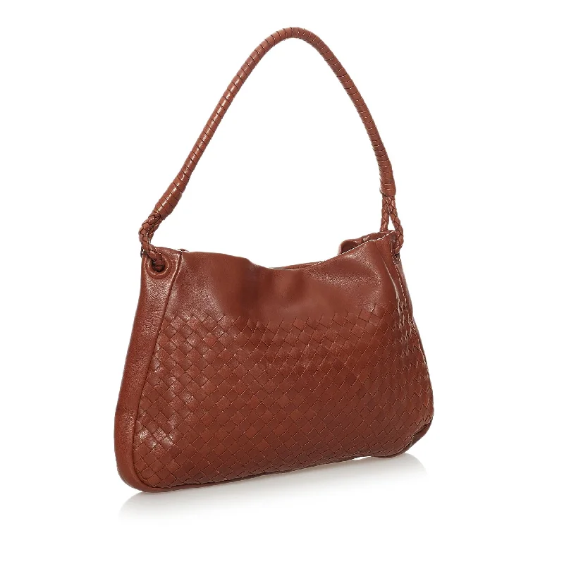 Customizable Bags For Personalized Style Bottega Veneta Intrecciato Leather Shoulder Bag (SHG-31756)