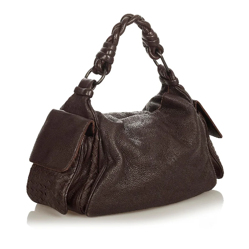 Bags For College Students On A Budget Bottega Veneta Intrecciato Leather Shoulder Bag (SHG-34071)