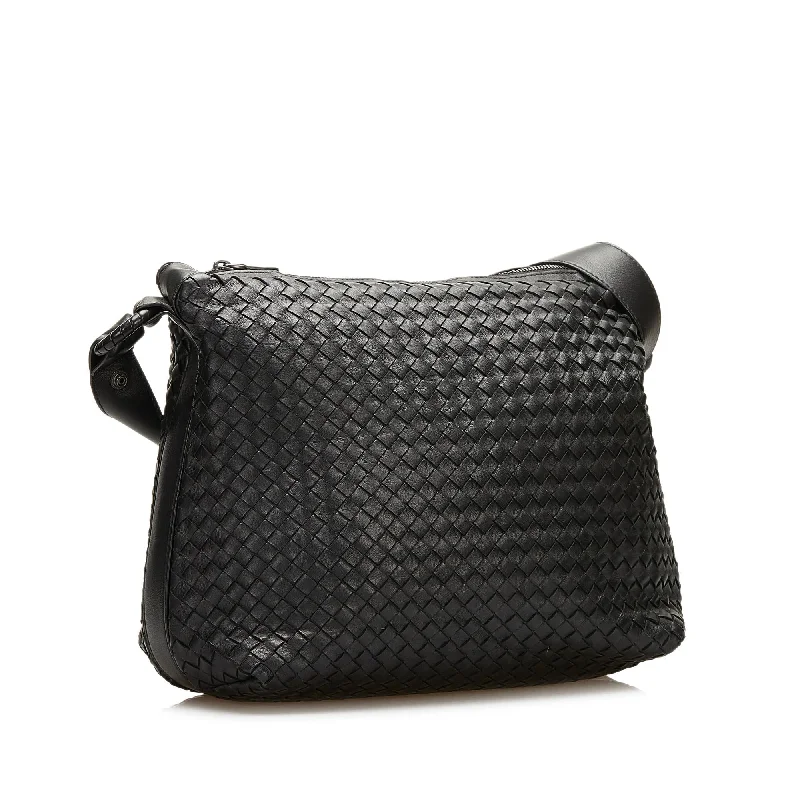 Designer Bags For Luxury Collectors Bottega Veneta Intrecciato Leather Shoulder Bag (SHG-35446)