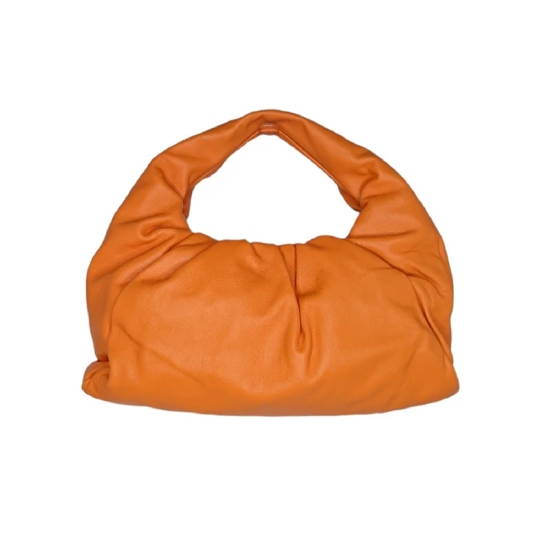 Elegant New Year Party Bags With Flash Sales Bottega Veneta Light Orange Calfskin The Shoulder Pouch