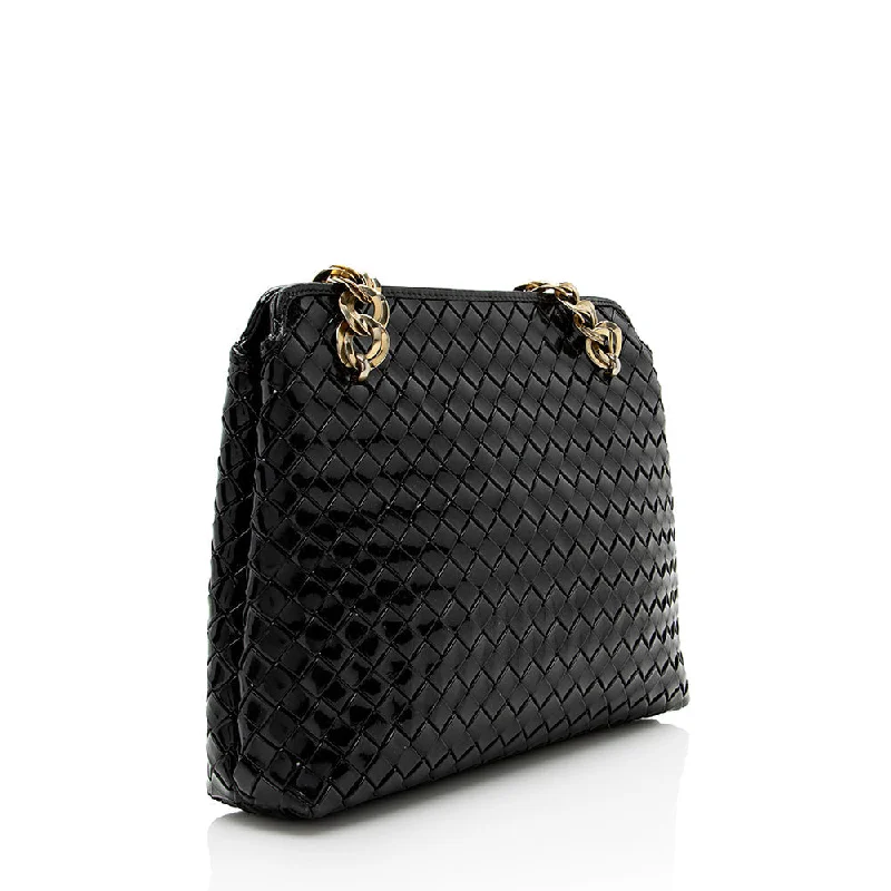 Eco-Friendly Bags With Discounts Bottega Veneta Vintage Intercciato Nappa Chain Shoulder Bag (SHF-18301)