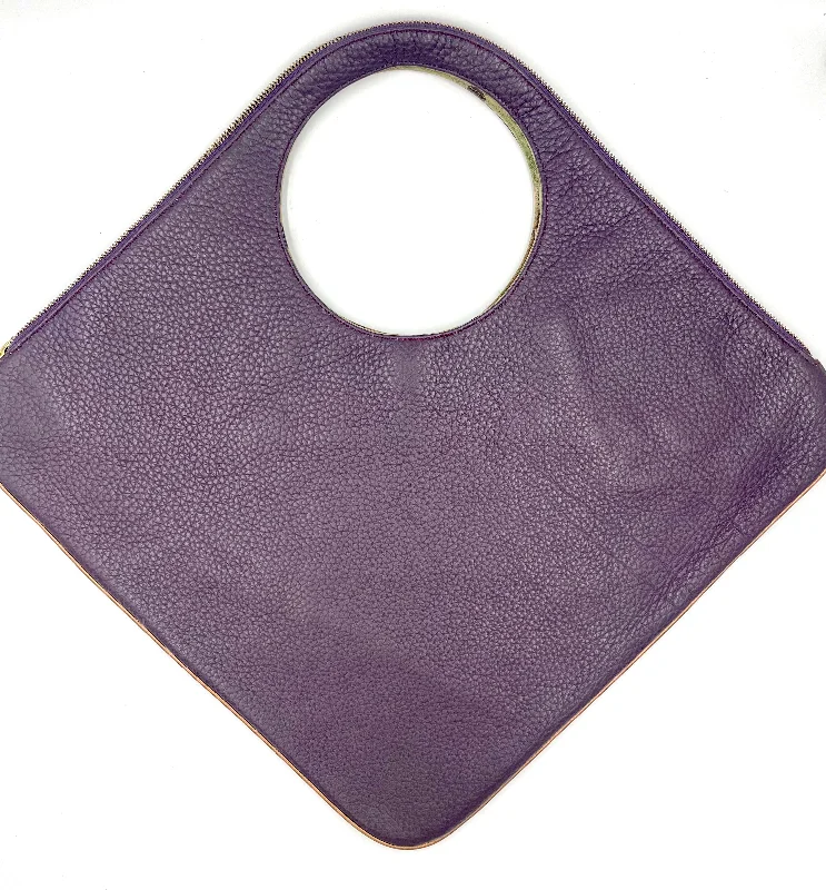 Bags For Urban And Trendy Looks Diamond Shoulder Bag in Grape with Copper Trim