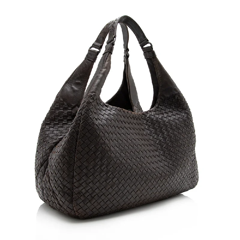 Limited-Time Offer On Trendy Bags Bottega Veneta Intrecciato Nappa Campana Medium Shoulder Bag (SHF-16047)