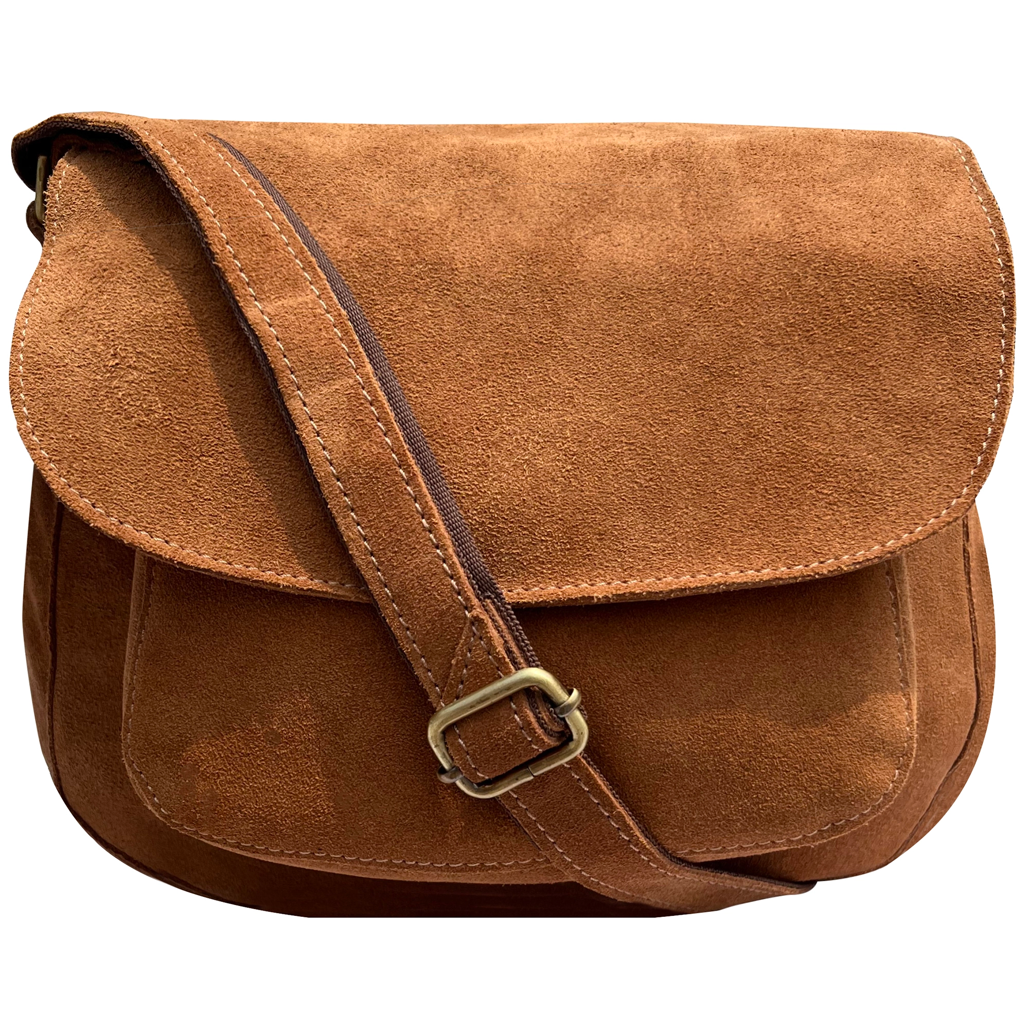 Eco-Friendly And Discounted Bags Suede Leather Shoulder Bag Crossbody Saddle Women Purse