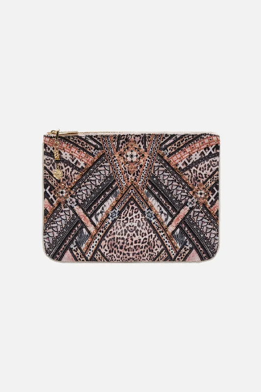 Festive Holiday Gift Bags SMALL CANVAS CLUTCH MOSAIC MUSE