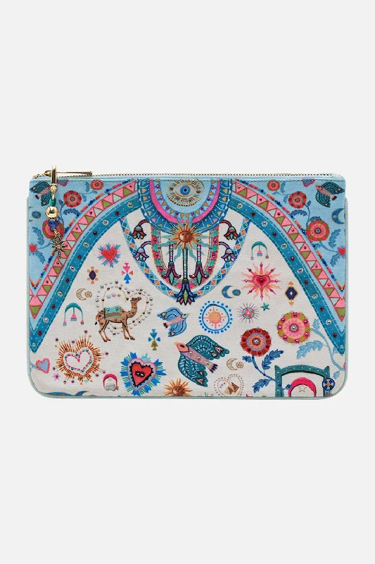 Designer Bags For Luxury Collectors With Offers SMALL CANVAS CLUTCH LIVING IN COLOUR