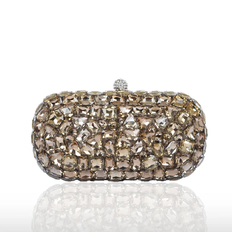 Trendy And Discounted Designer Handbags Luxurious Gold Embellished Clutch | C1004X