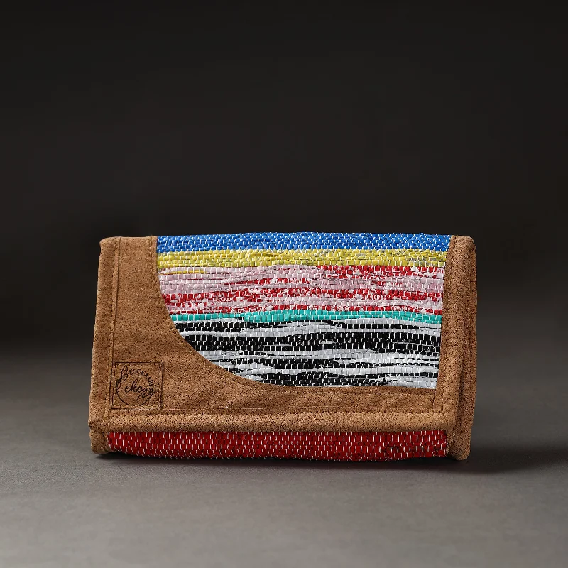 Spacious Bags With Holiday Promotions Upcycled Weave Handcrafted Clutch