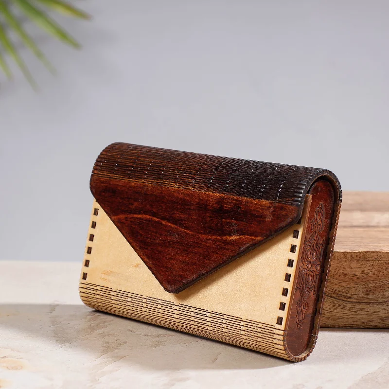 Luxury Bags On Sale Handcrafted Birch Wooden Clutch