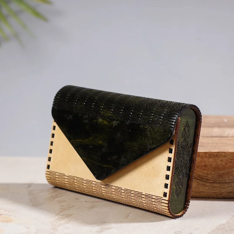 Everyday Bags For Work, School, Or Errands Handcrafted Birch Wooden Clutch