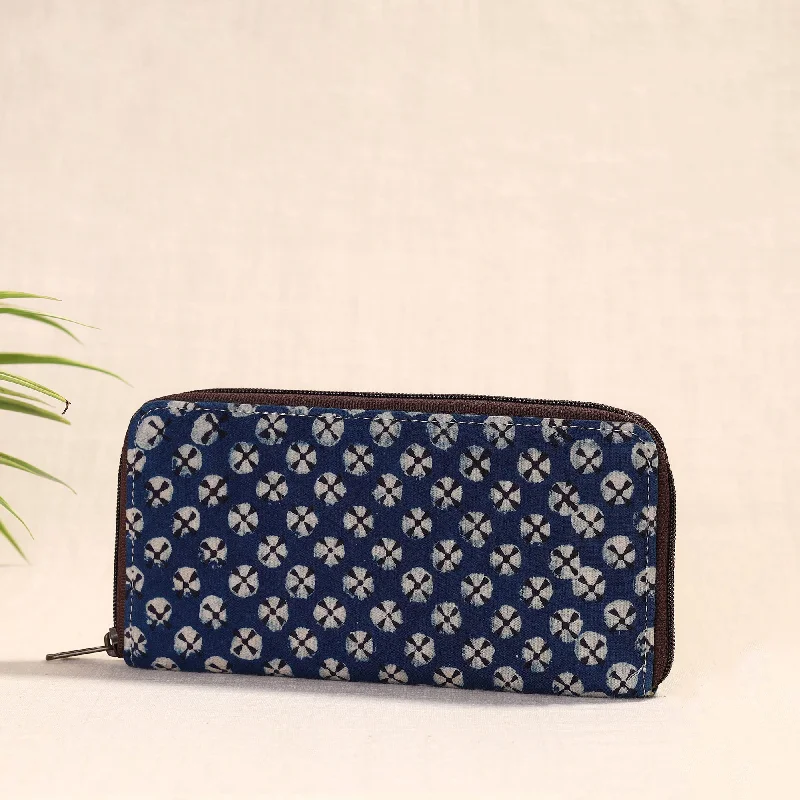 Bags With Seasonal Sales Blue - Handcrafted Block Printed Fabric Clutch Wallet